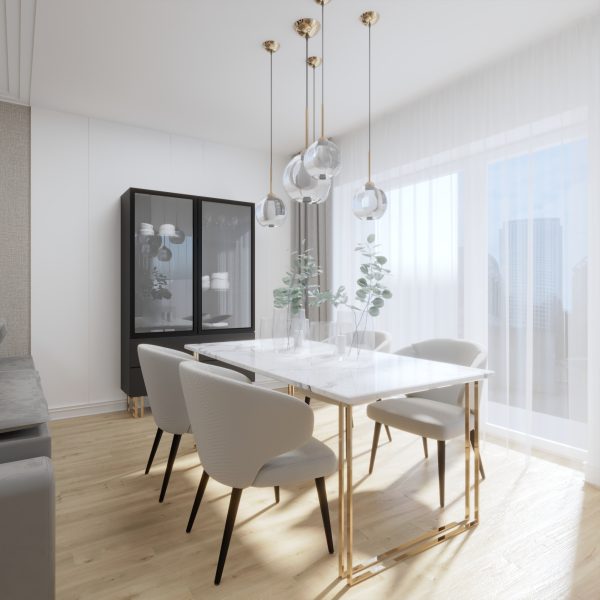 projekt mieszkania gold sand